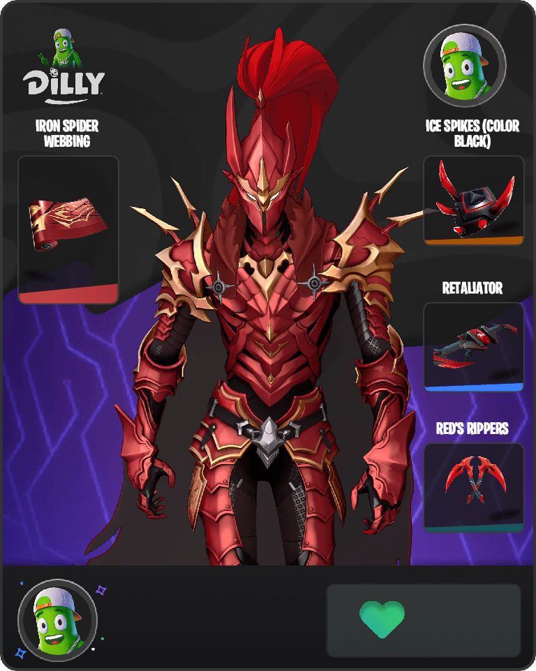 Blood-Red Commander Igris Fortnite combo