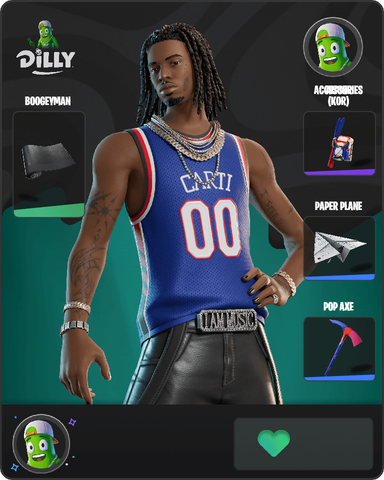 Playboi Carti Fortnite combo