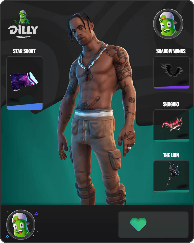Travis Scott Fortnite combo