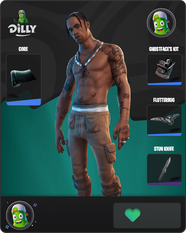 Travis Scott Fortnite combo