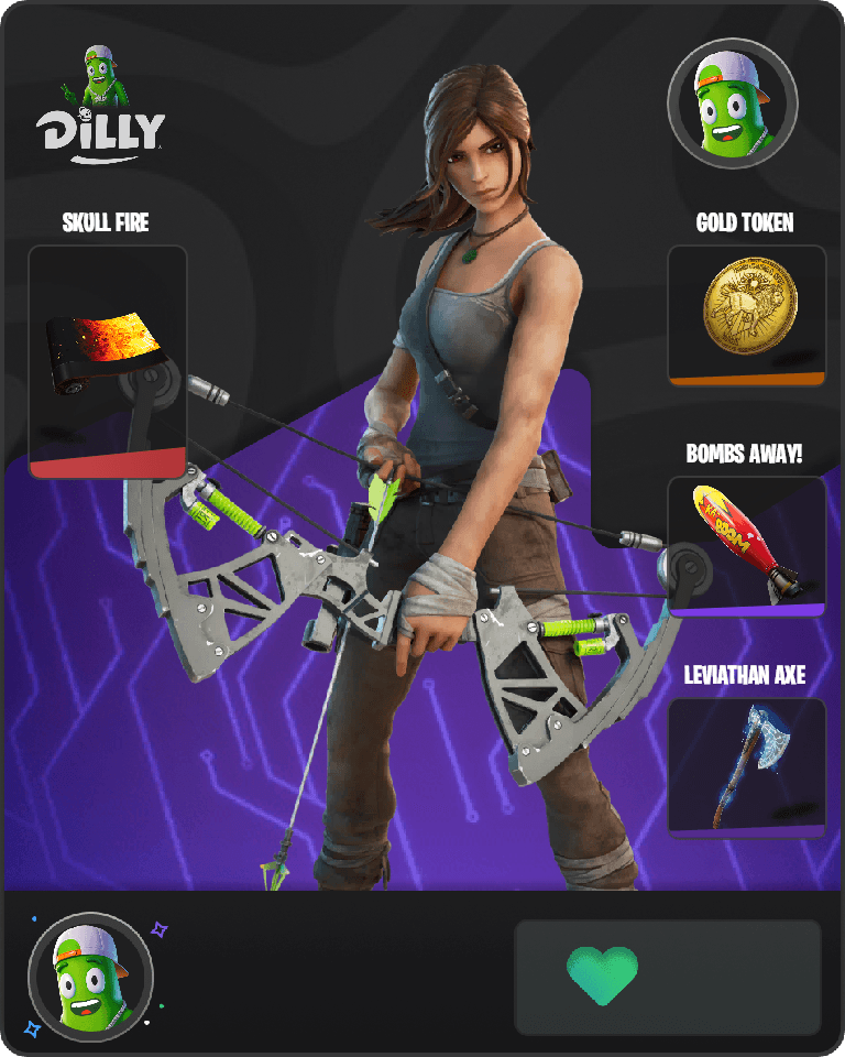 Lara Croft Fortnite combo