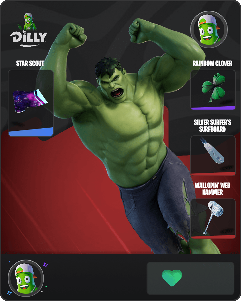 Hulk Fortnite combo