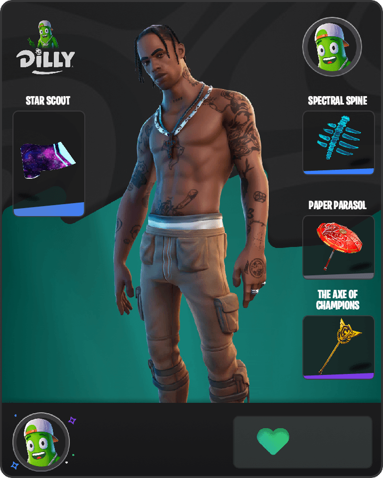 Travis Scott Fortnite combo