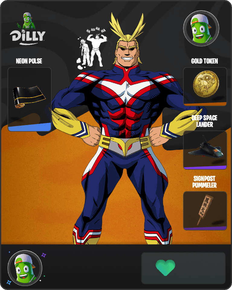 All Might Fortnite combo