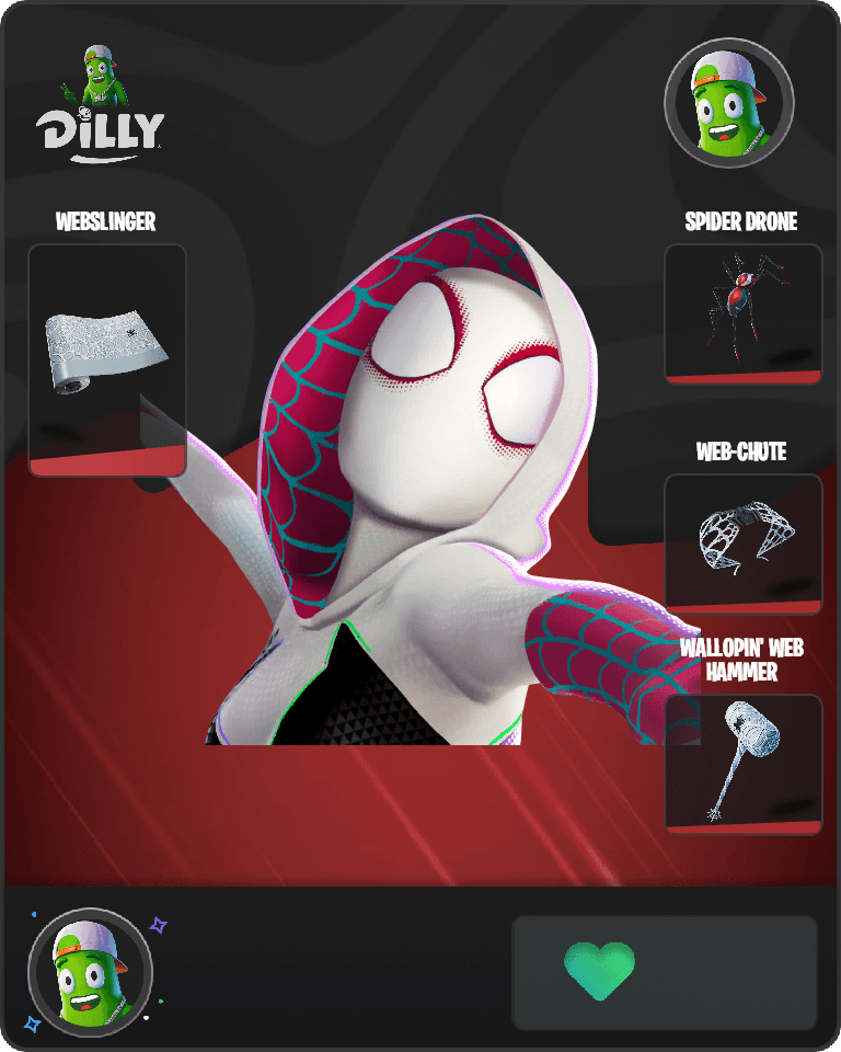 Spider-Gwen Fortnite combo
