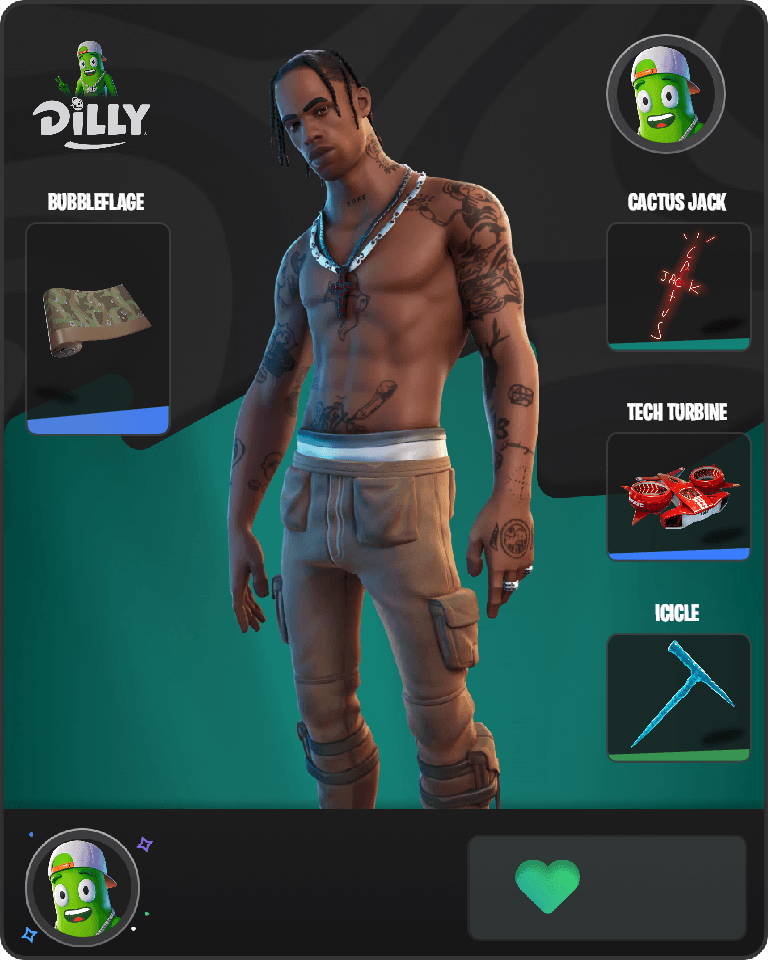 Travis Scott Fortnite combo