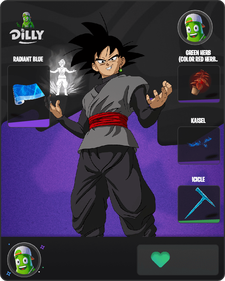 Goku Black Fortnite combo