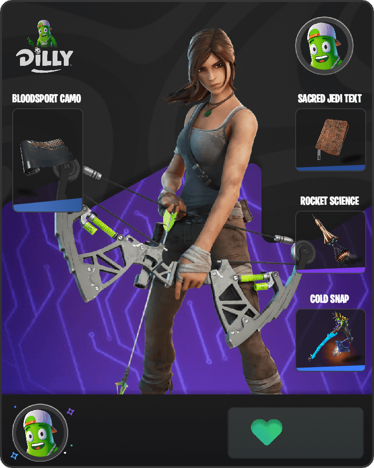 Lara Croft Fortnite combo