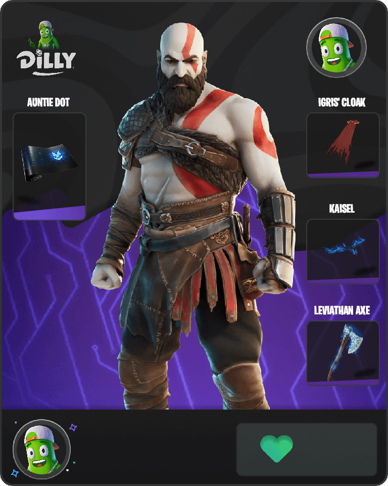 Kratos Fortnite combo