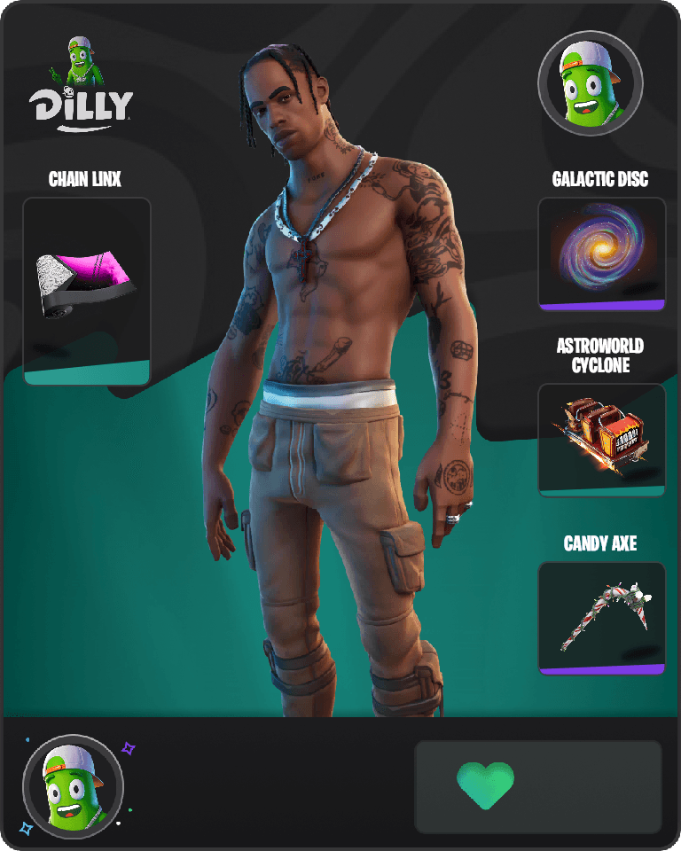 Travis Scott Fortnite combo