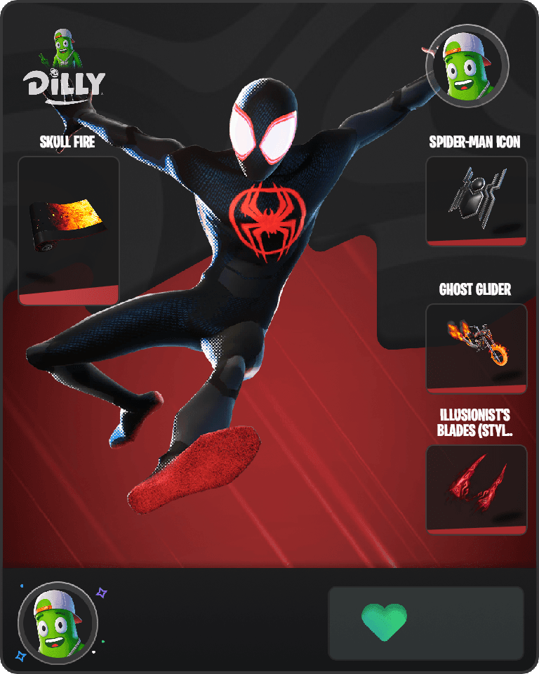 Spider-Man (Miles Morales) Fortnite combo