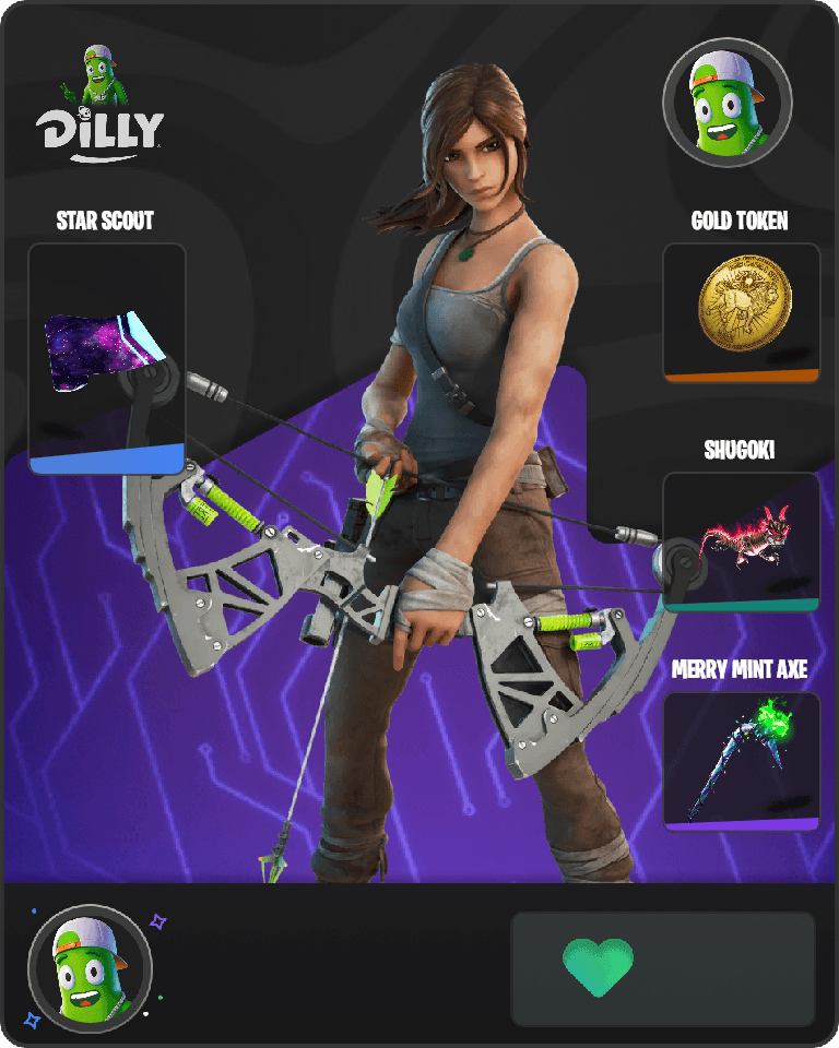 Lara Croft Fortnite combo