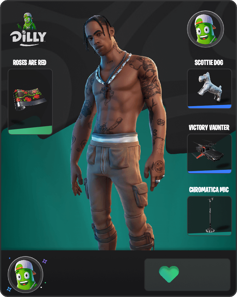 Travis Scott Fortnite combo