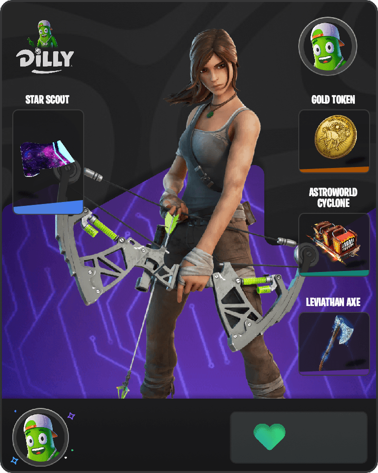 Lara Croft Fortnite combo