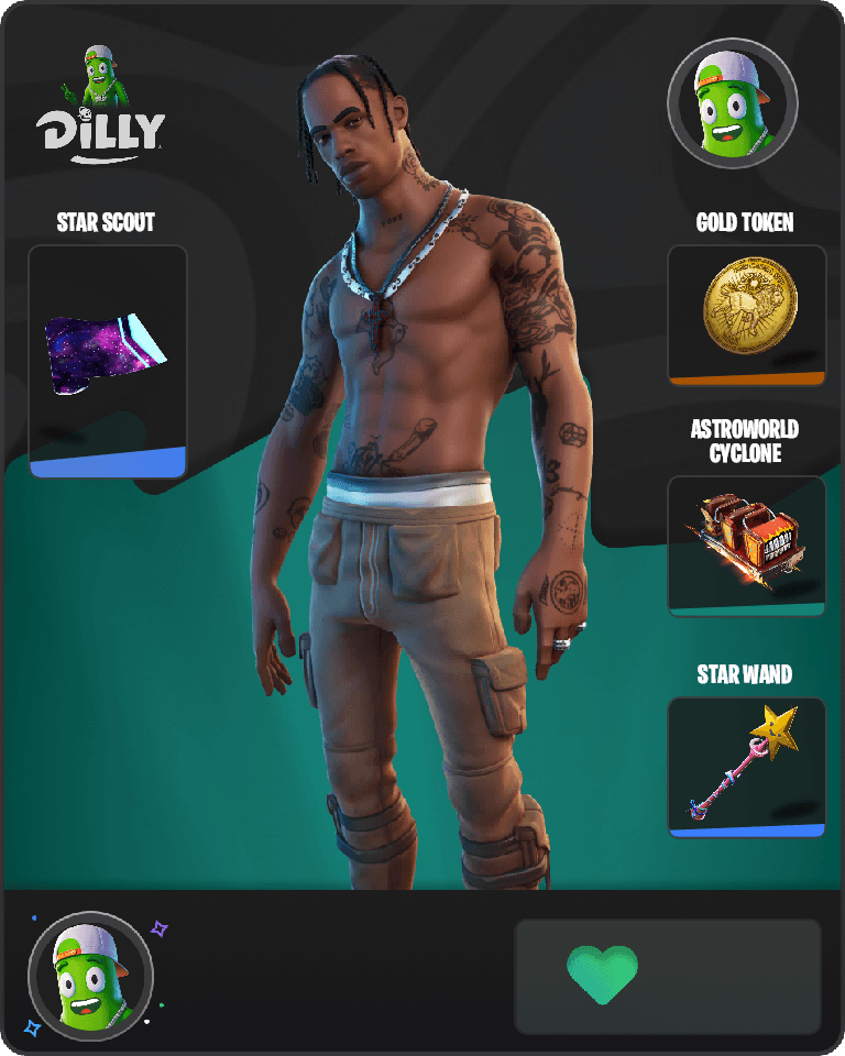 Travis Scott Fortnite combo