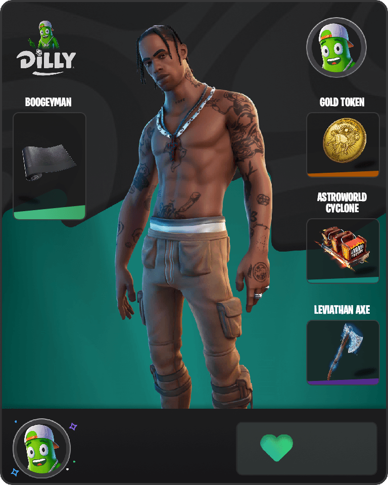 Travis Scott Fortnite combo