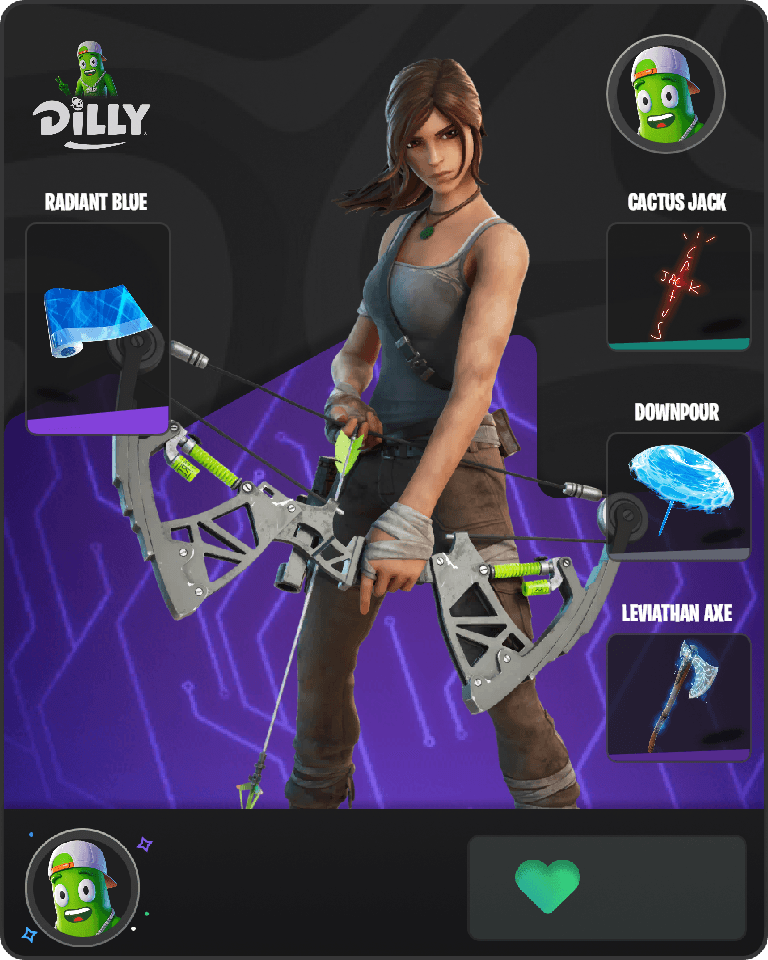 Lara Croft Fortnite combo