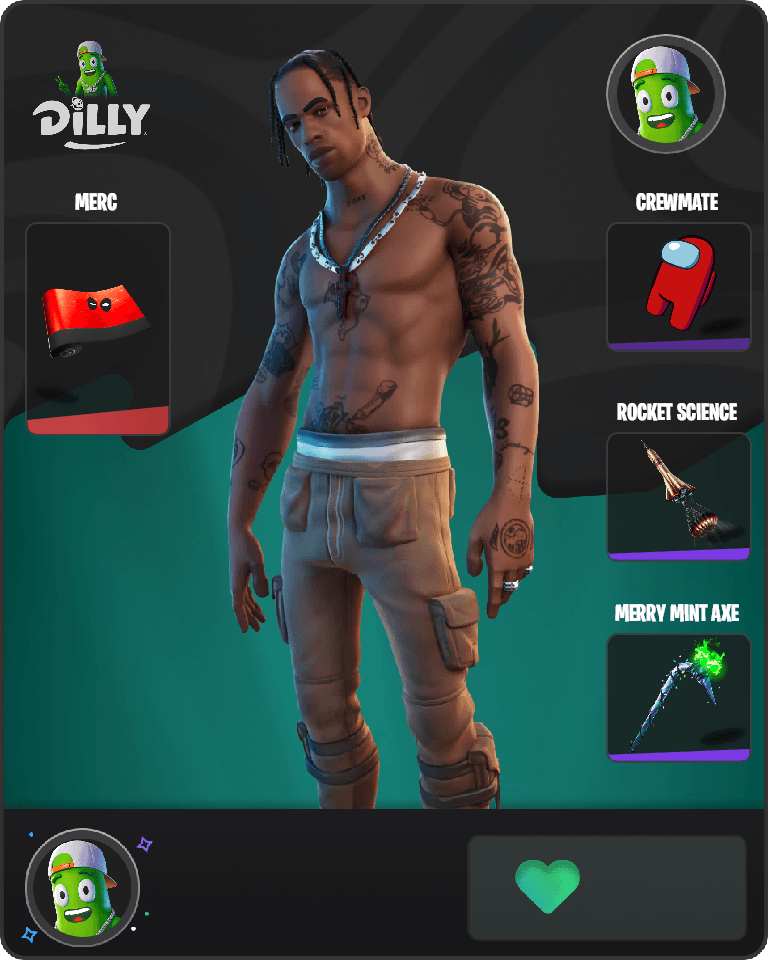 Travis Scott Fortnite combo
