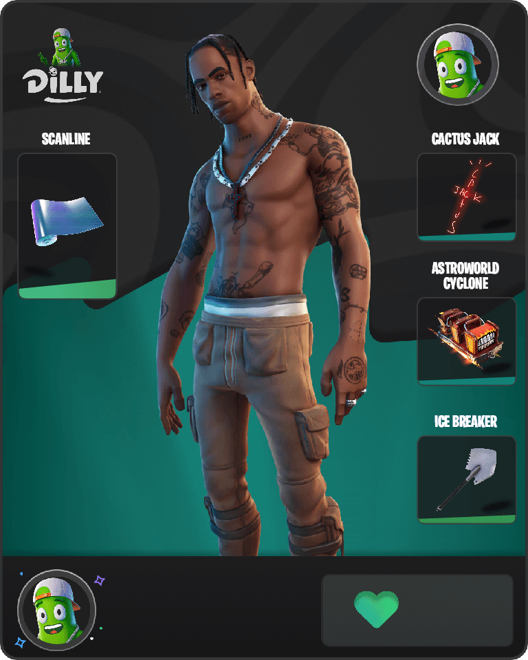 Travis Scott Fortnite combo