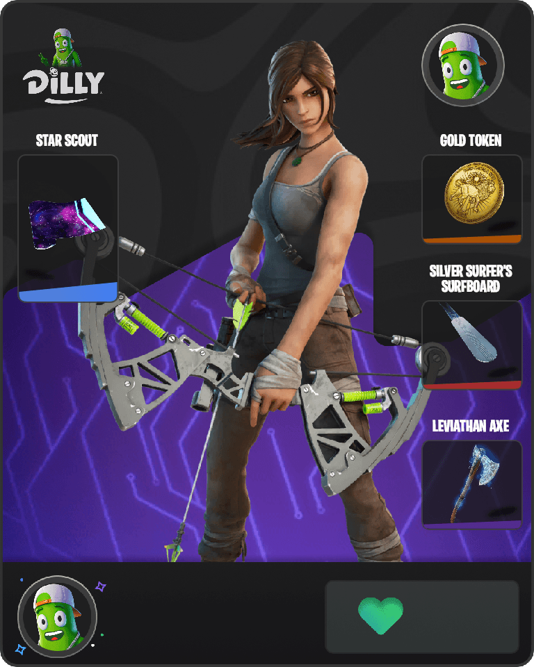 Lara Croft Fortnite combo