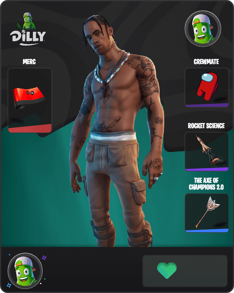 Travis Scott Fortnite combo