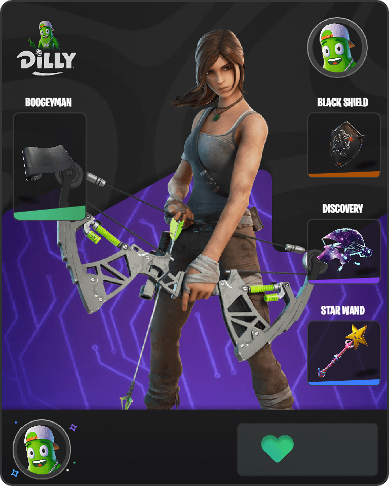 Lara Croft Fortnite combo