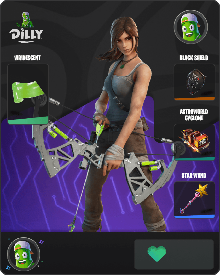 Lara Croft Fortnite combo