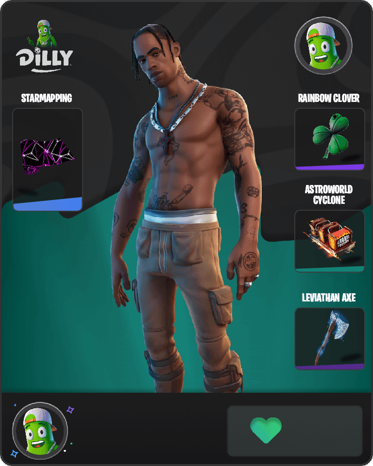 Travis Scott Fortnite combo