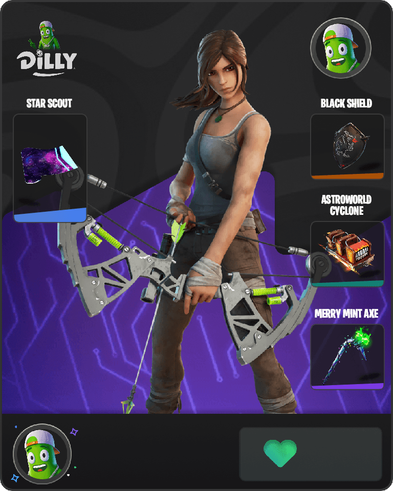 Lara Croft Fortnite combo