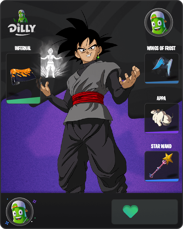 Goku Black Fortnite combo