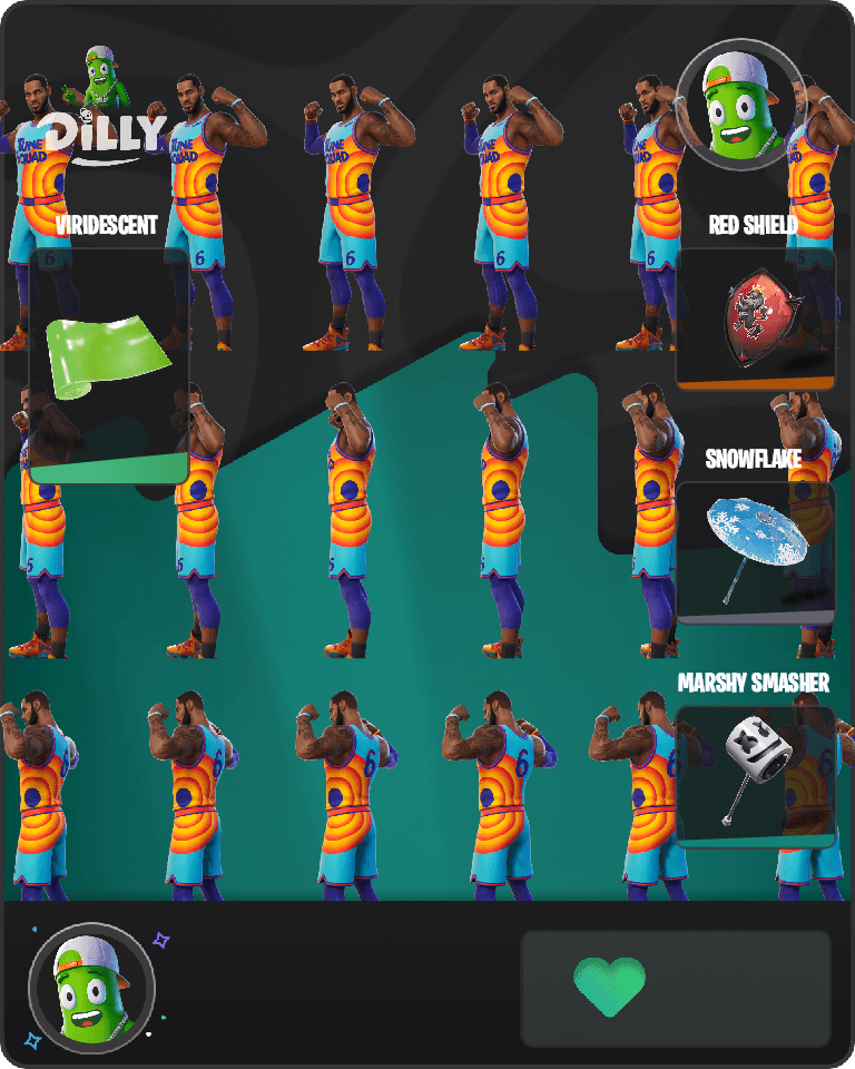 Tune Squad LeBron Fortnite combo