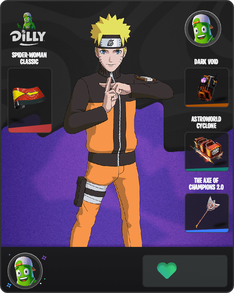 Naruto Uzumaki Fortnite combo