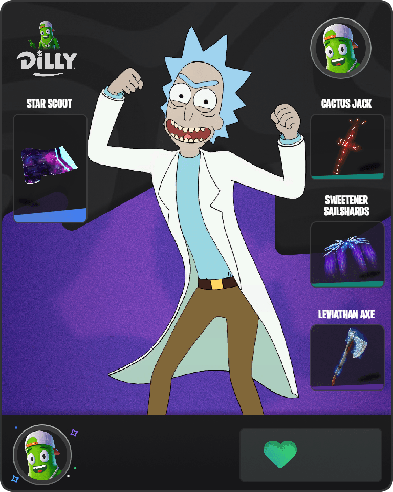 Rick Sanchez Fortnite combo