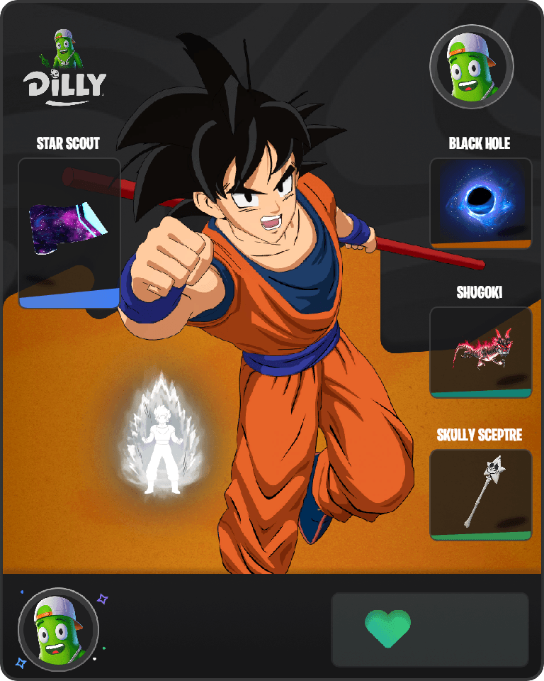 Son Goku Fortnite combo