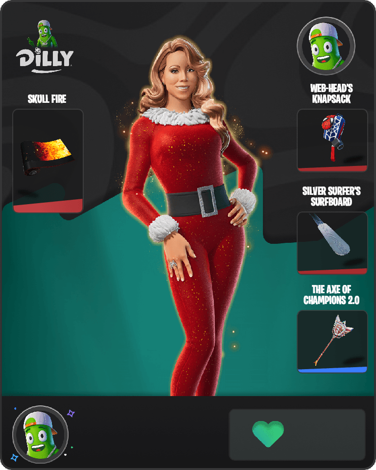 Santa Suit Mariah Fortnite combo