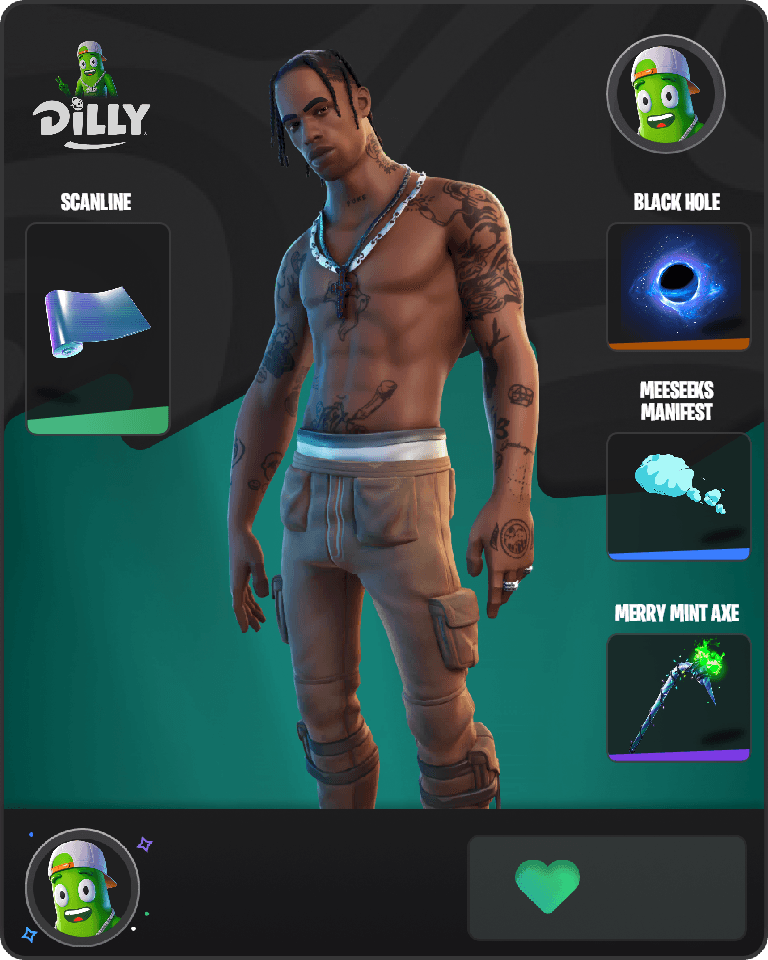 Travis Scott Fortnite combo