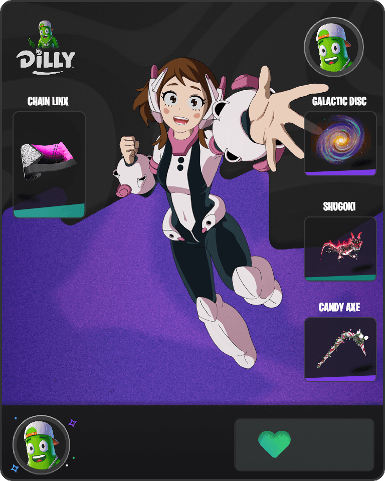 Ochaco Uraraka Fortnite combo
