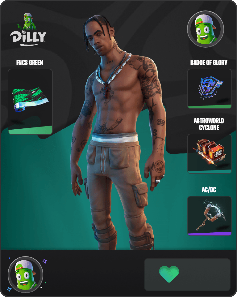 Travis Scott Fortnite combo