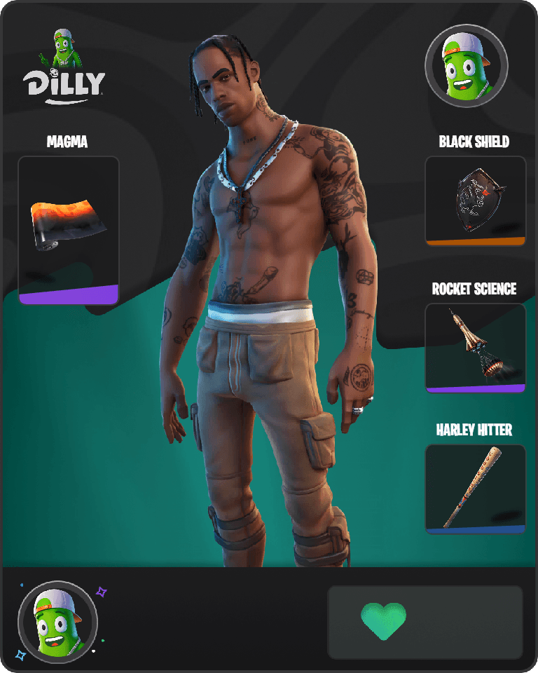 Travis Scott Fortnite combo