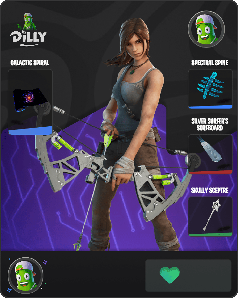 Lara Croft Fortnite combo