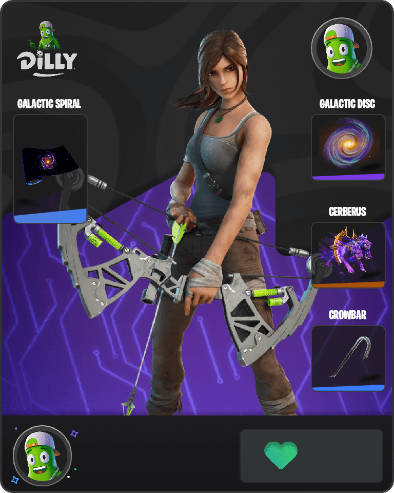 Lara Croft Fortnite combo