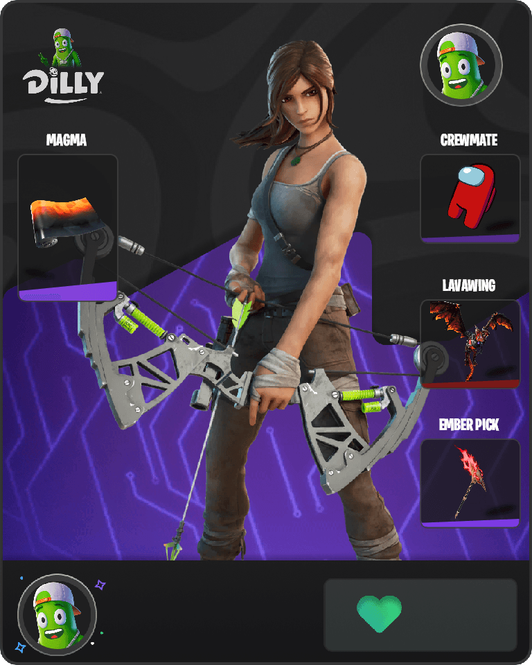 Lara Croft Fortnite combo