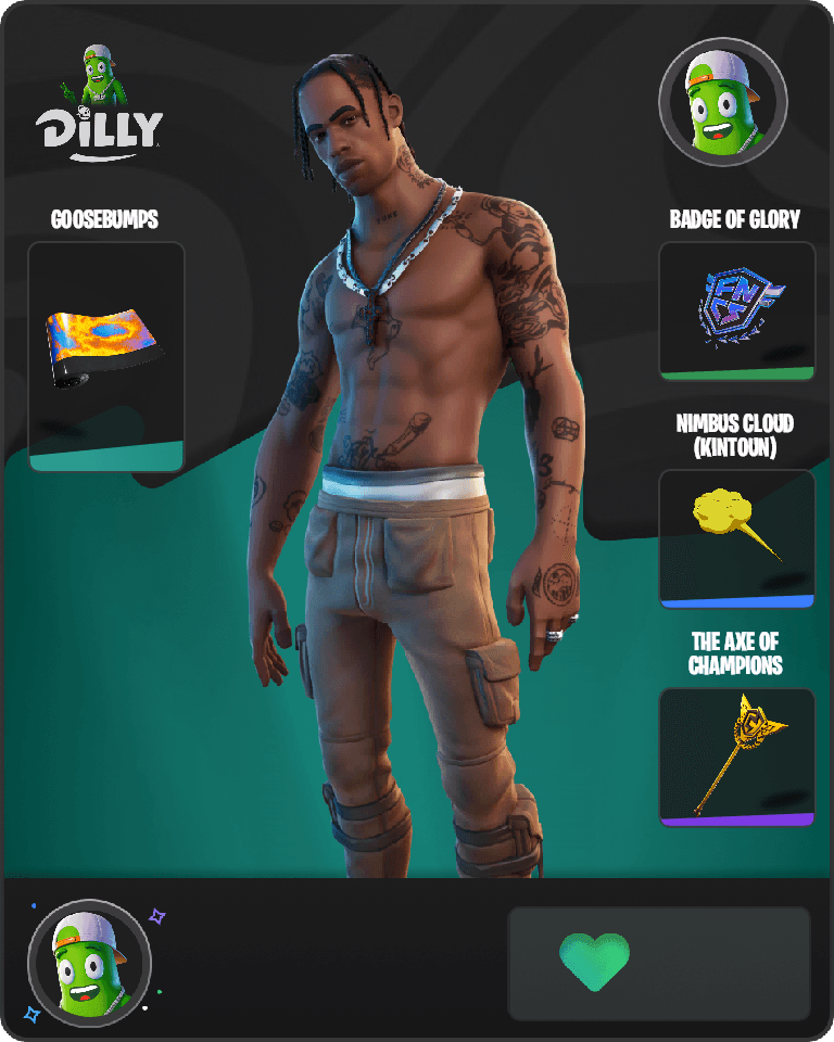 Travis Scott Fortnite combo