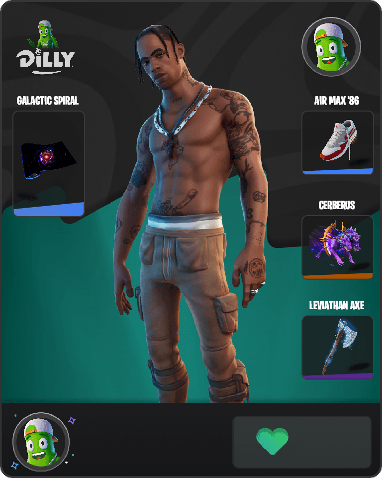 Travis Scott Fortnite combo