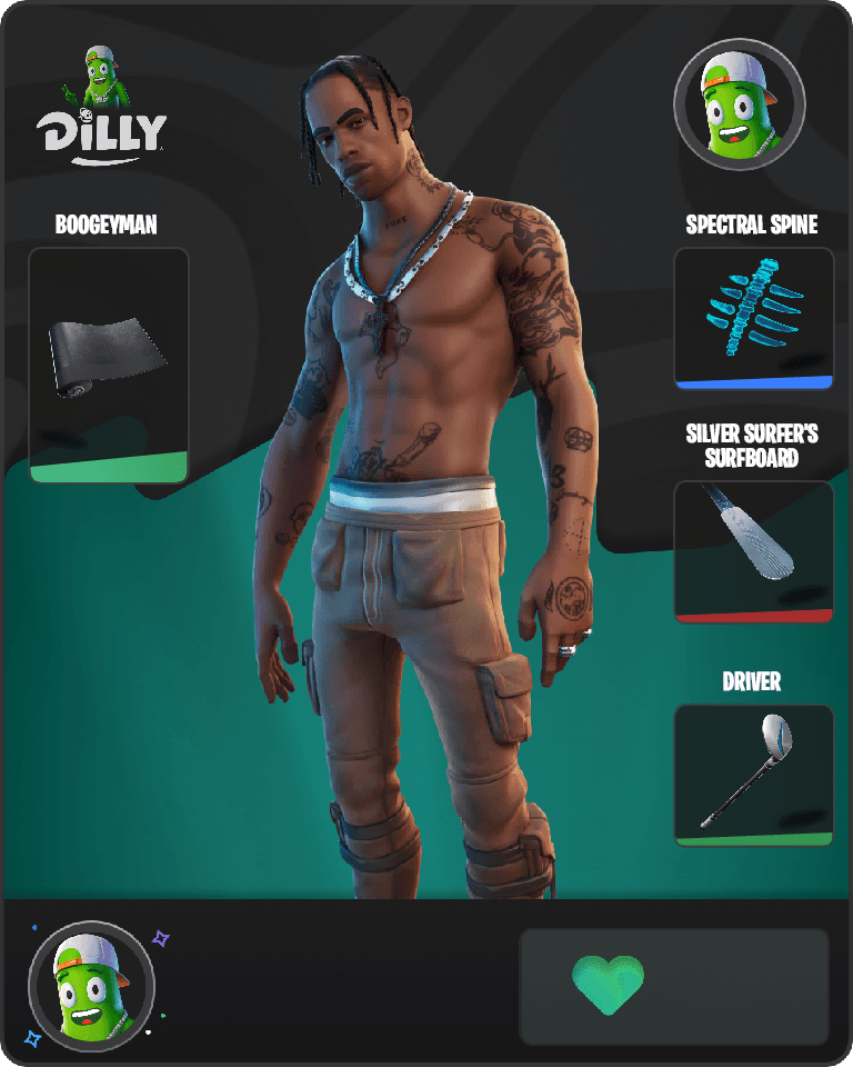 Travis Scott Fortnite combo