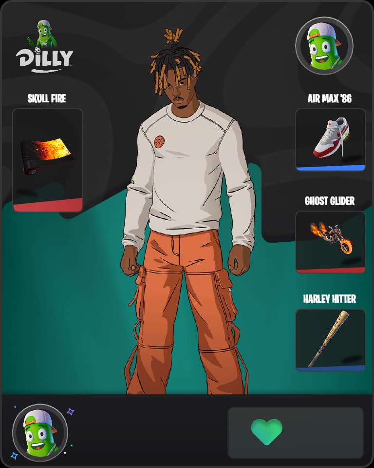 Slayer Juice WRLD Fortnite skin combo