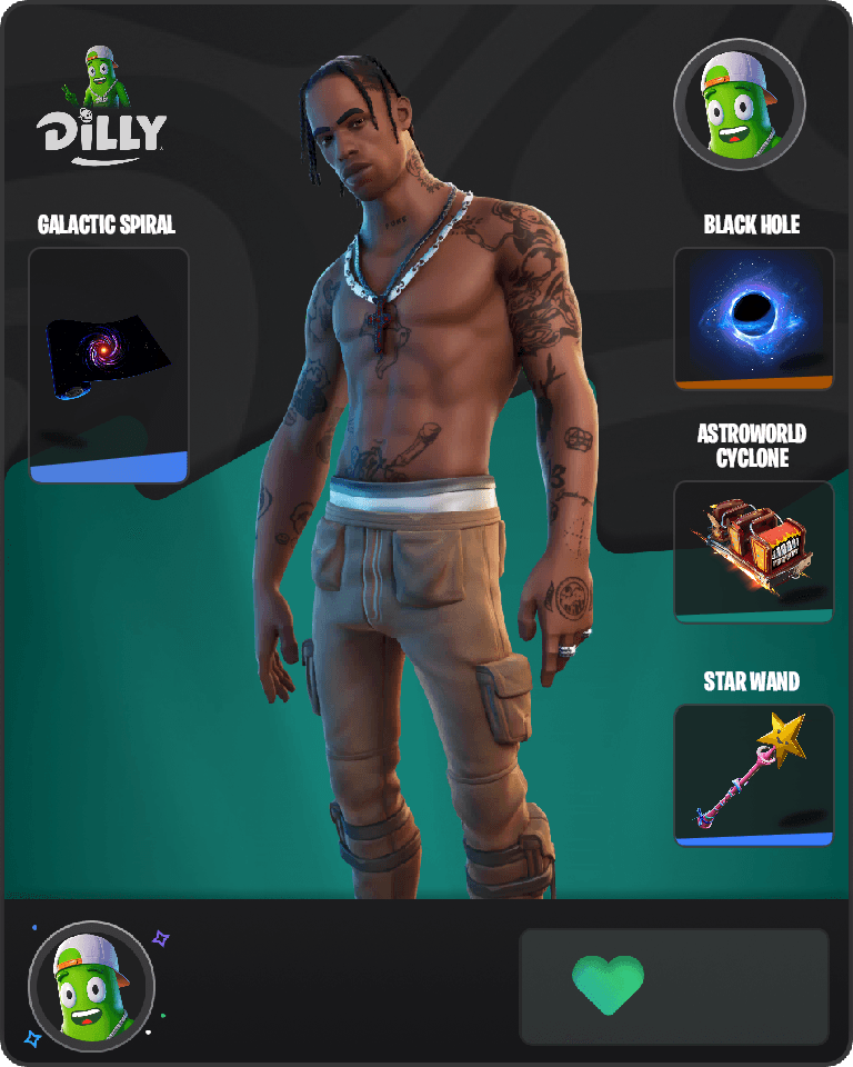 Travis Scott Fortnite combo