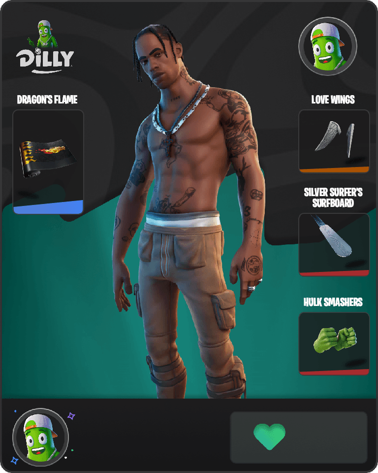 Travis Scott Fortnite combo