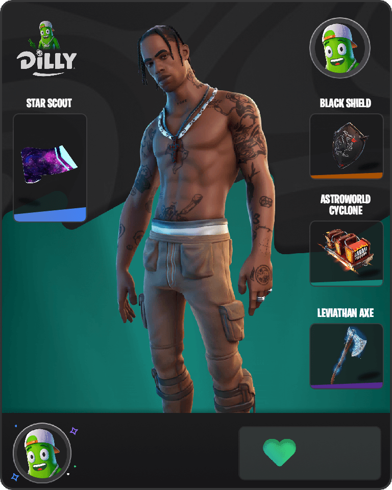 Travis Scott Fortnite combo