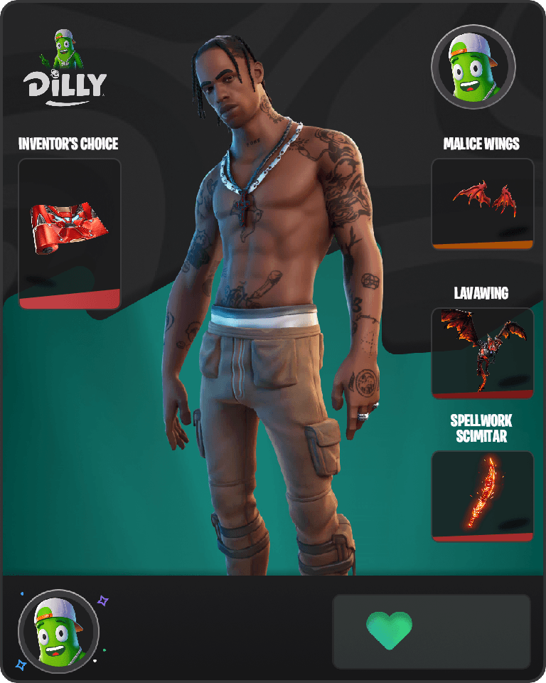 Travis Scott Fortnite combo